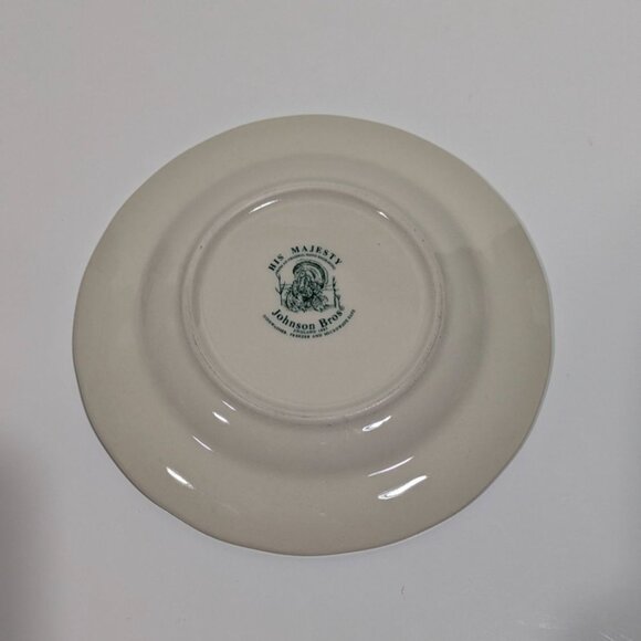 Johnson Bros His Majesty Turkey Plate 6.25" England Ironstone Thanksgiving - Picture 6 of 7